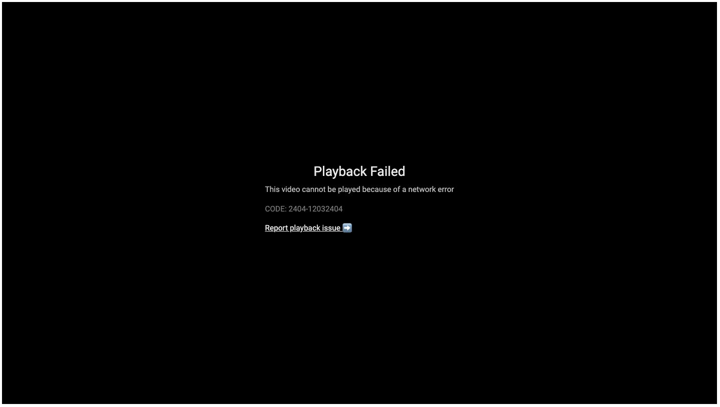 Player Error